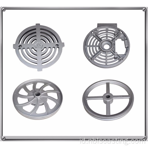 Aluminium OEM die casting roda kemudi suku cadang mobil